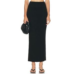 Wardrobe Nyc Stretch Knit Black Maxi Skirt Size S